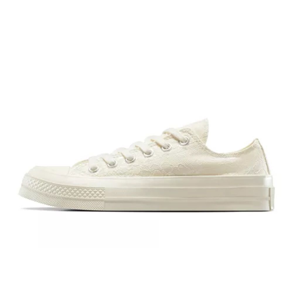 CONVERSE 7 Chuck 70 Vintage Bohemian Floral Lace Ivory Off White Base Sneakers - Picture 7 of 15